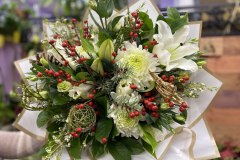 Christmas Bouquet, White, $75,$100, $150
